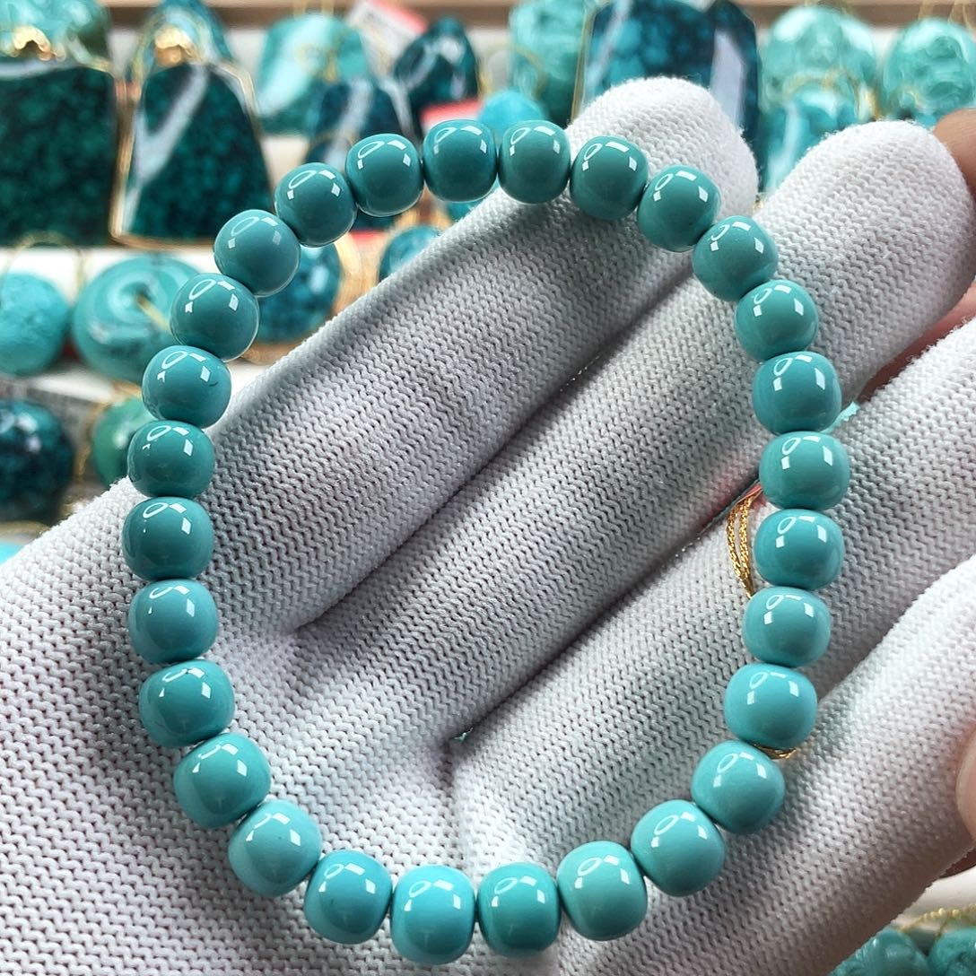 绿松石未镶嵌车挂