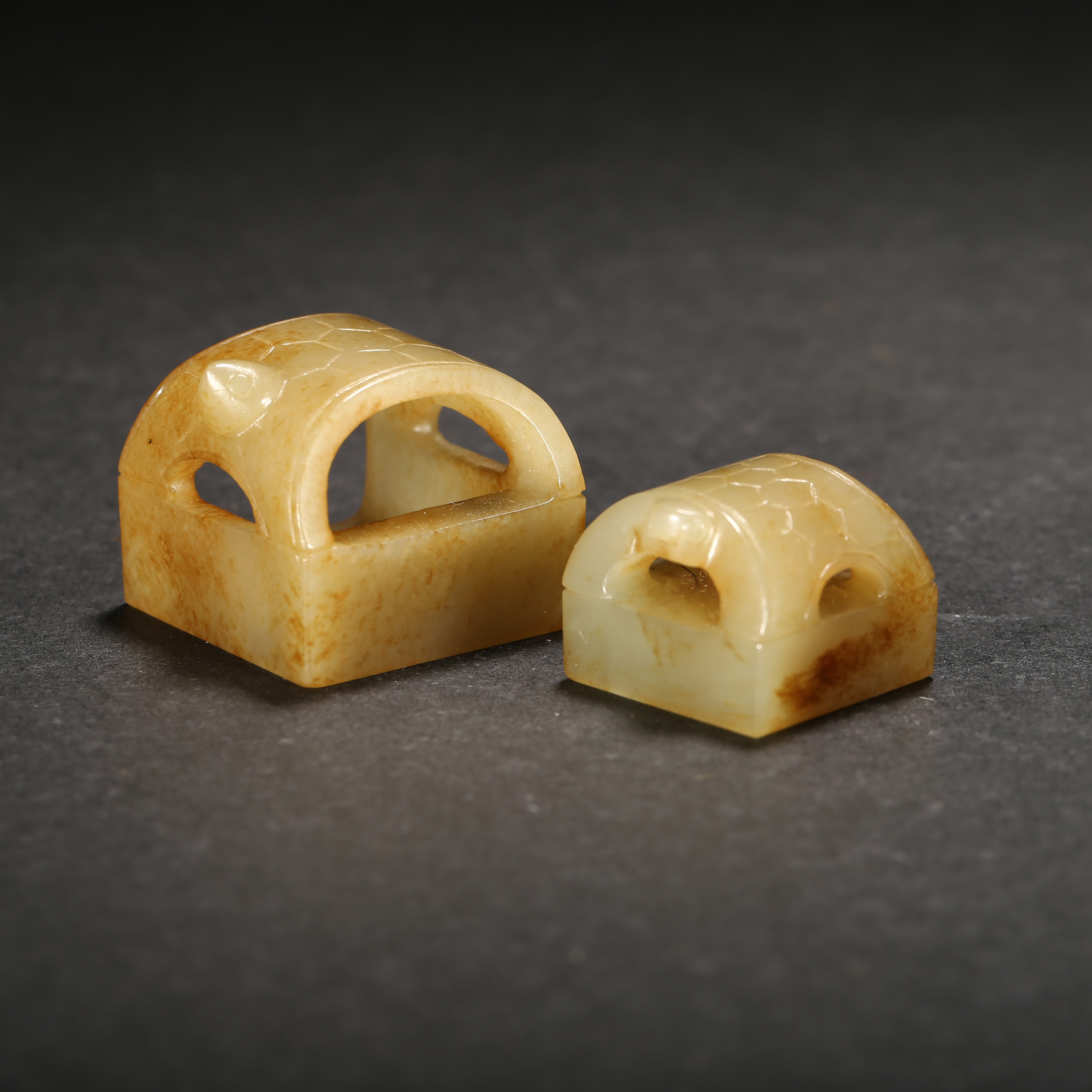 明代*龟钮玉套印/02SW0734/和田玉【北京文博】