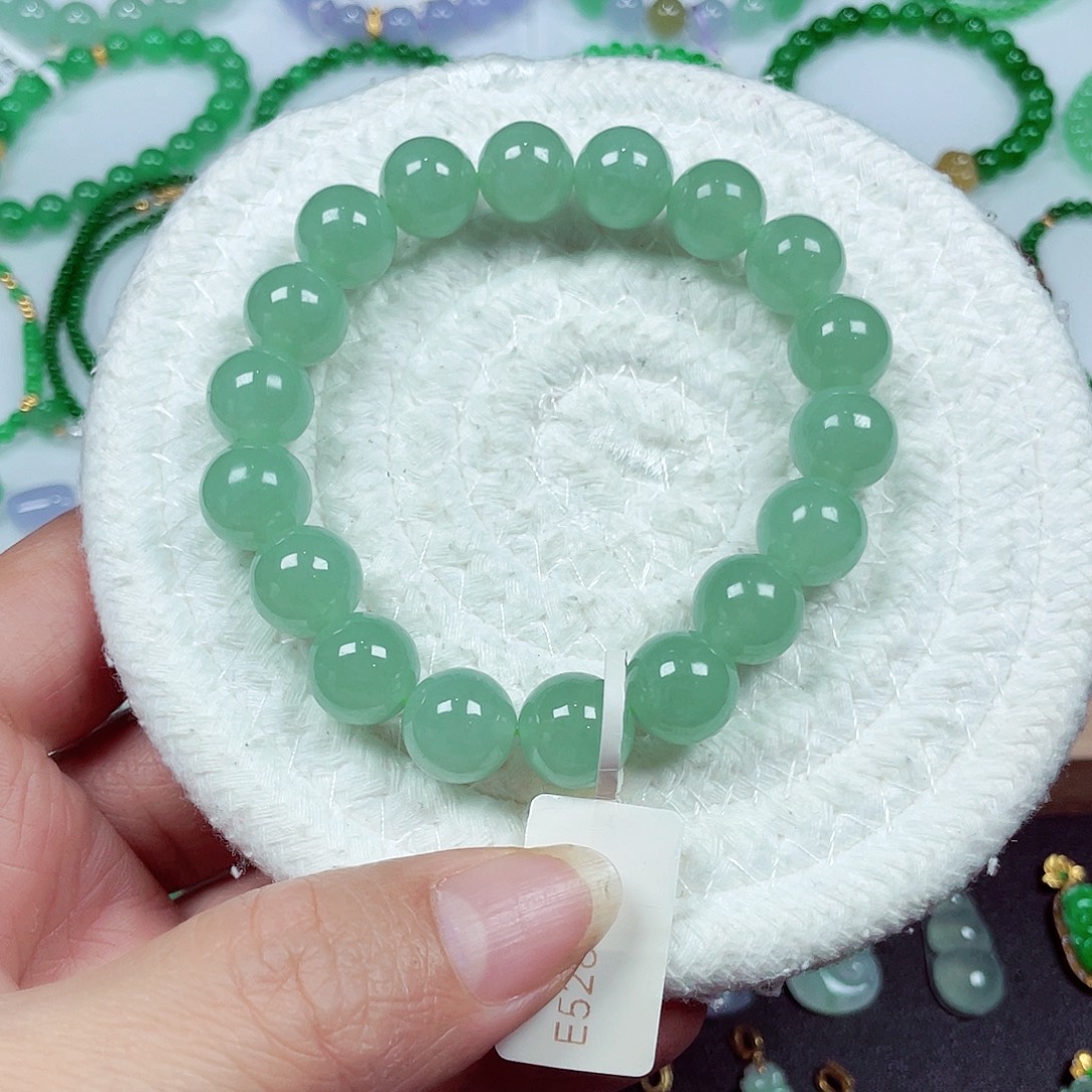 翡翠未镶嵌手链天然缅甸翡翠A货卡11.3