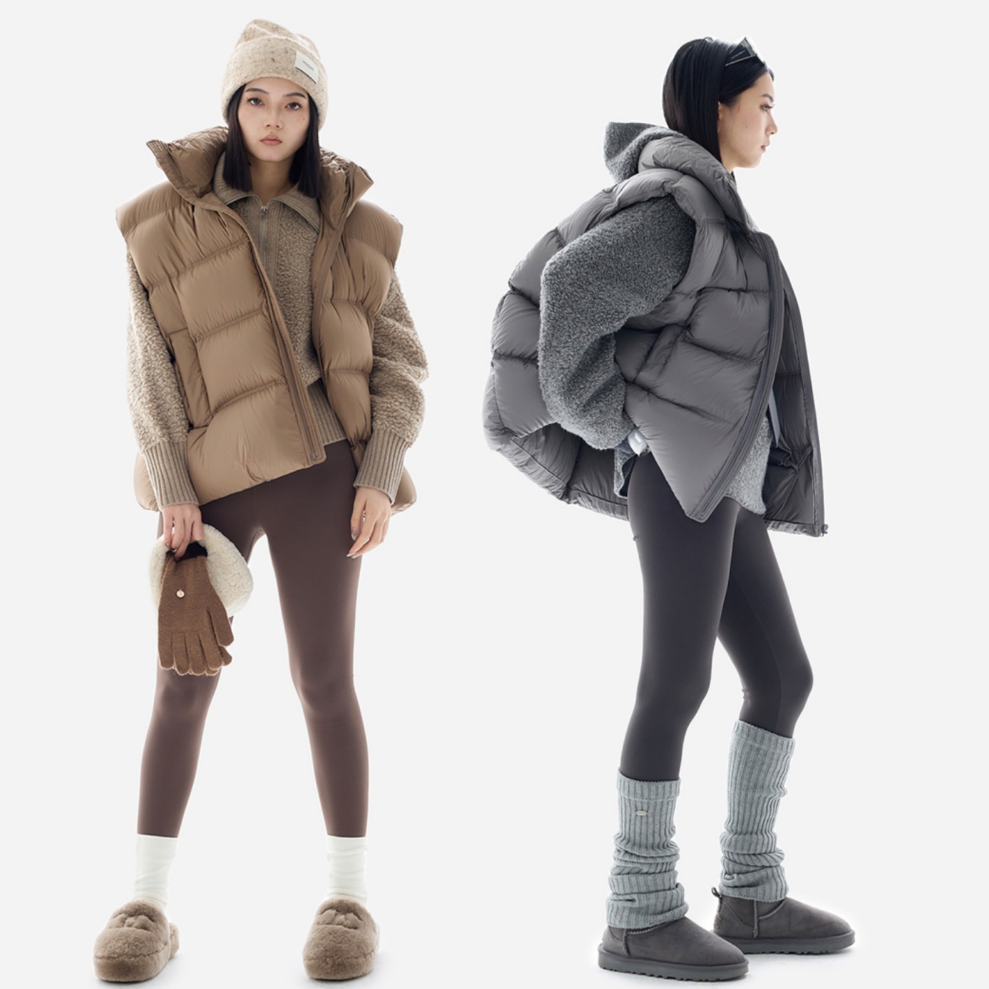 泡芙羽绒马甲女外穿2024秋冬新款白鸭绒保暖马夹网红坎肩背心外套