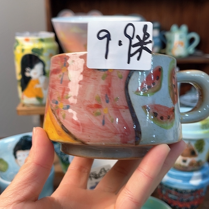 陶景德镇釉下手绘陶瓷 