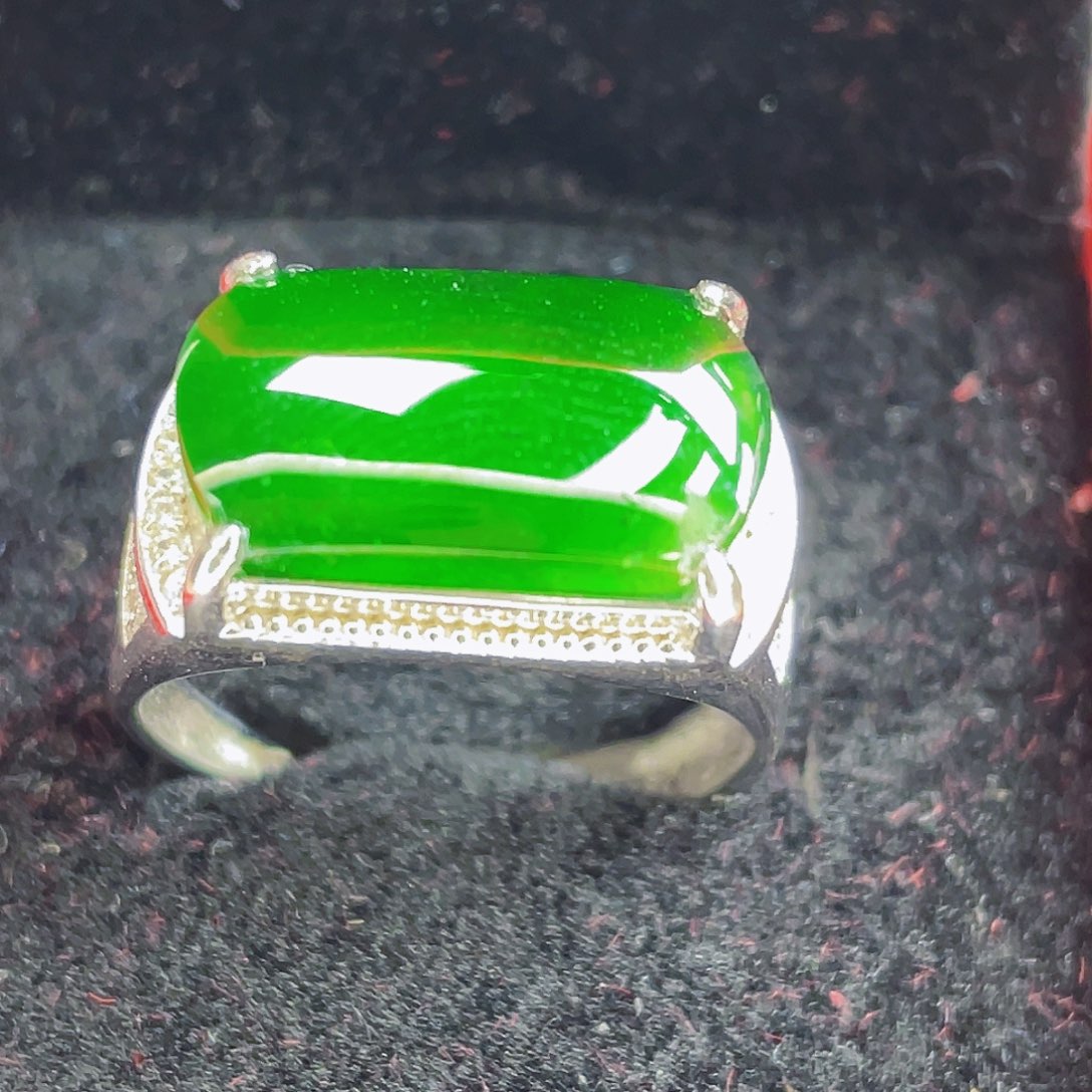 翡翠吊坠(不含链)银S925镶嵌