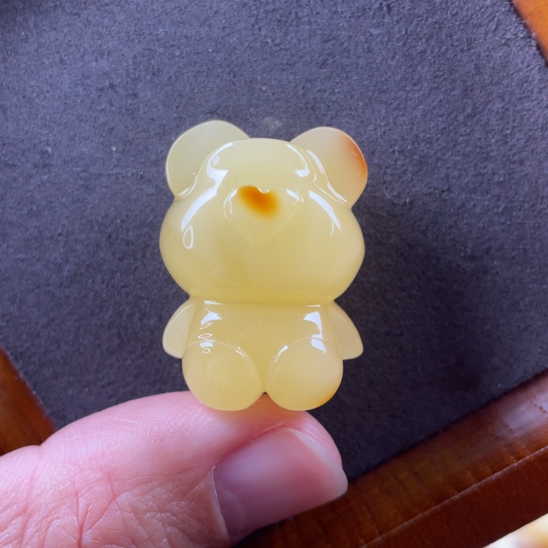 琥珀颈饰未镶嵌蜜蜡吊坠