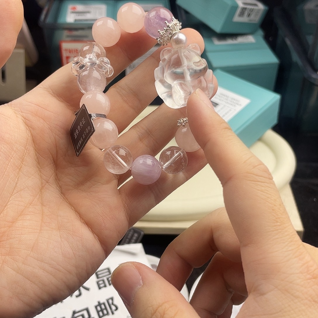 水晶银S925镶嵌手链