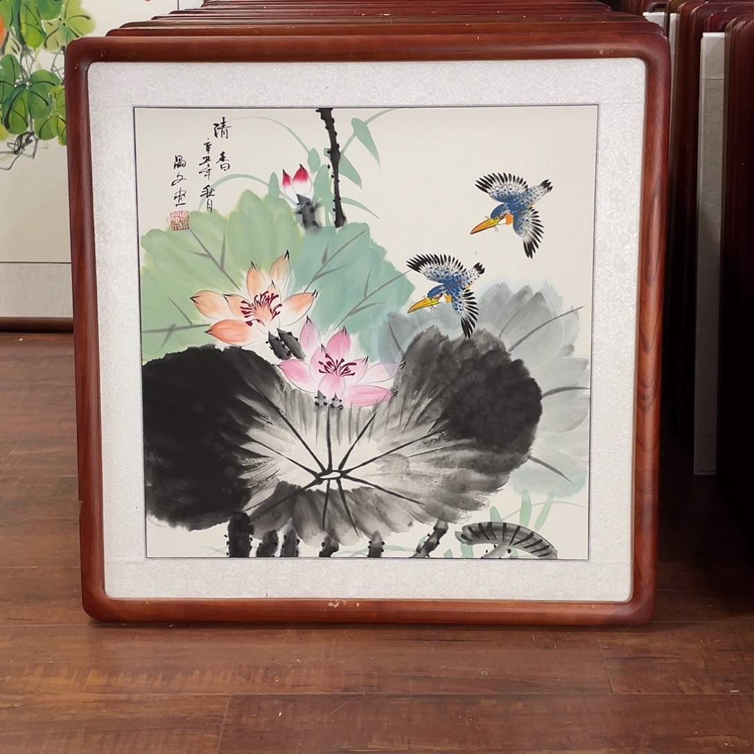 国画带框尺寸63*63厘米