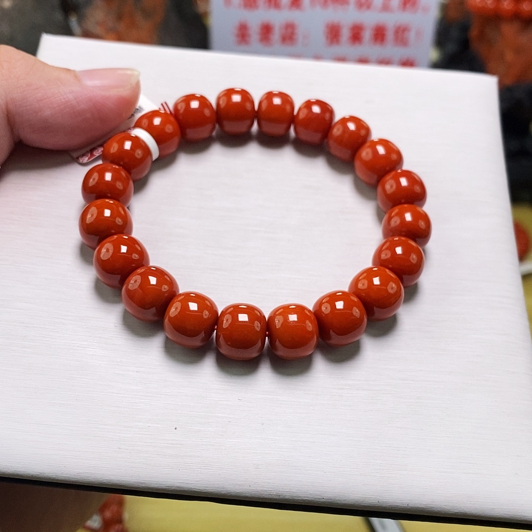 南红玛瑙未镶嵌手链