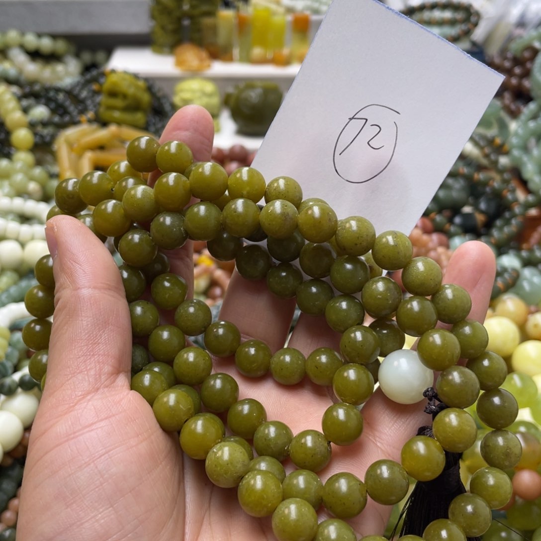 蛇纹石玉手链未镶嵌