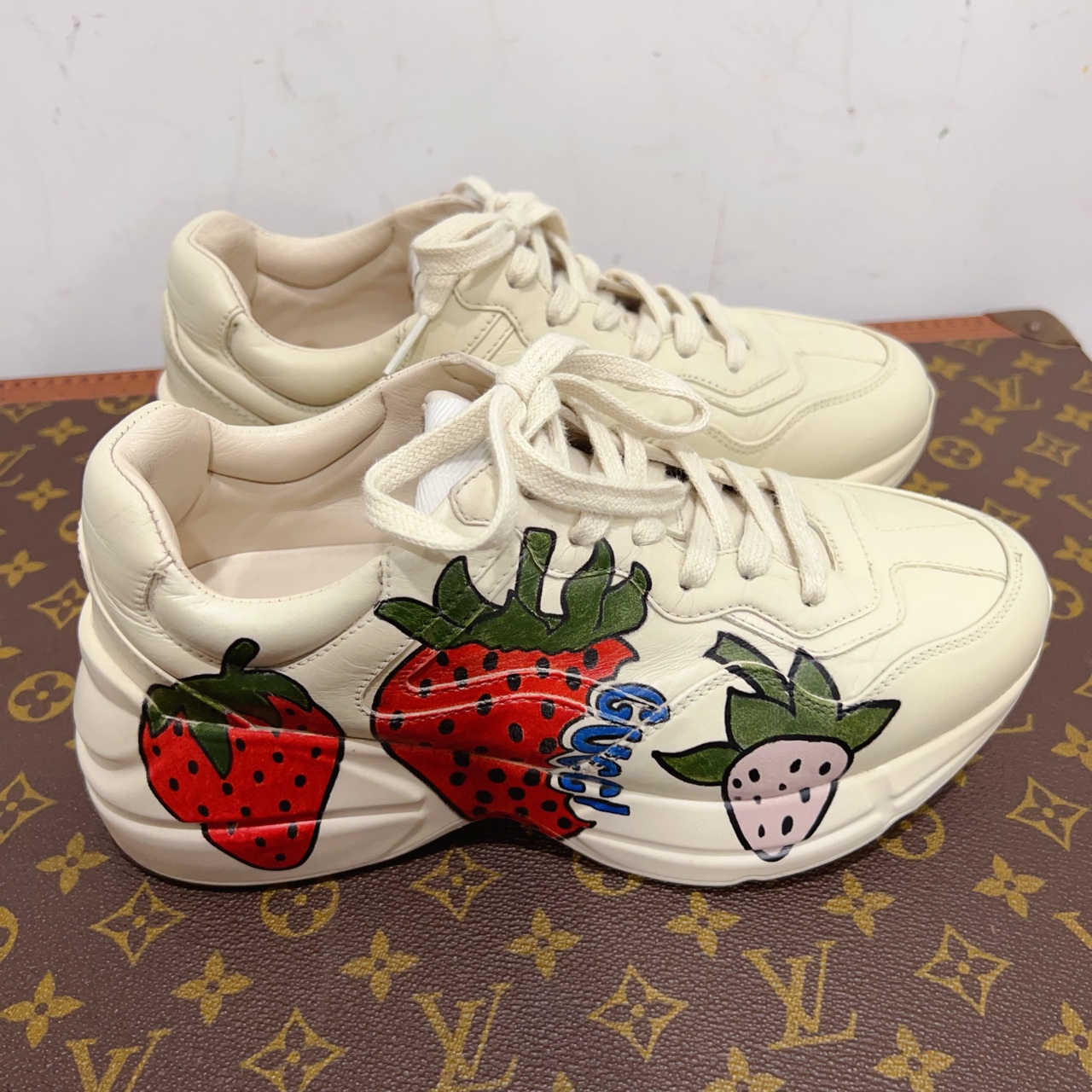 99新 GUCCI/古驰 安洁利严选老爹鞋 尺码36.5成色看直播 GSS20956