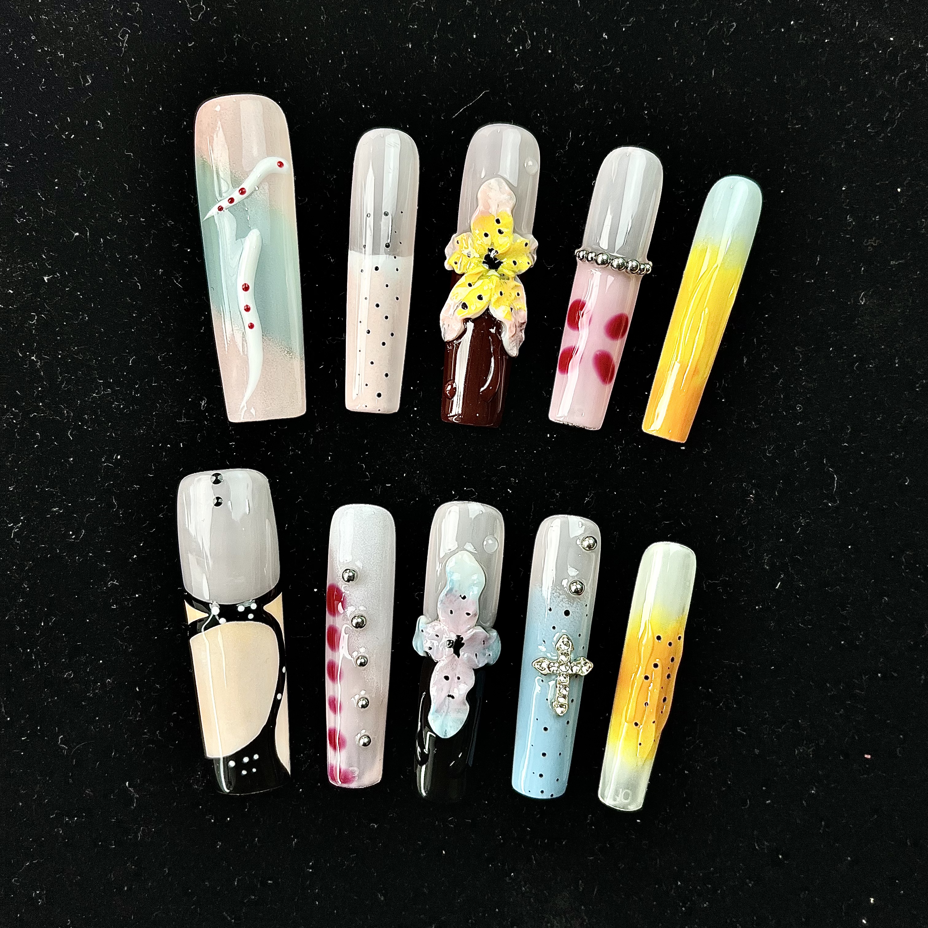 【BAO水管蛇雕花YH】纯手工穿戴甲精致美观彰显个性