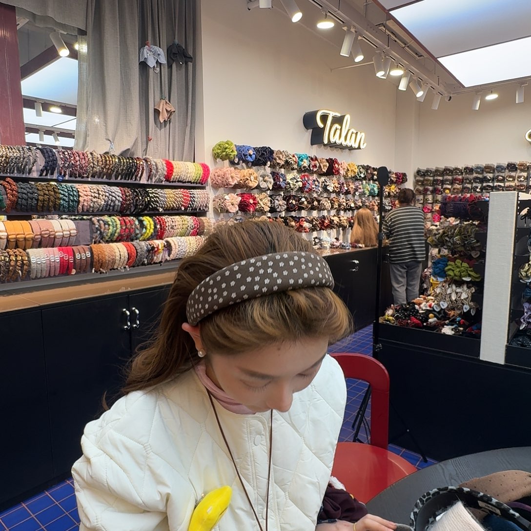 布艺铁合金小碎花发箍