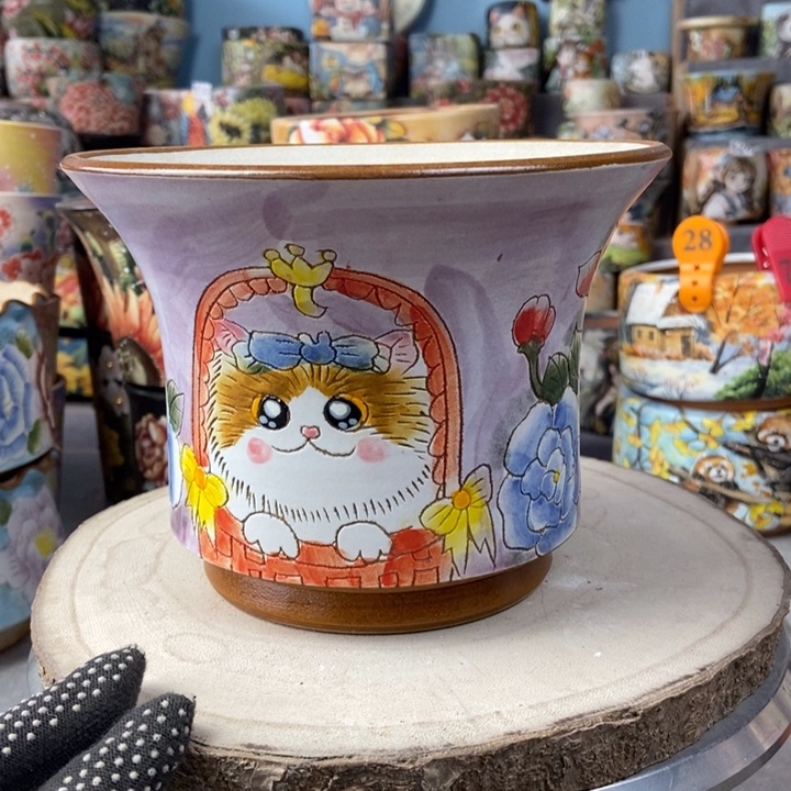 红陶景德镇艺术手绘作品