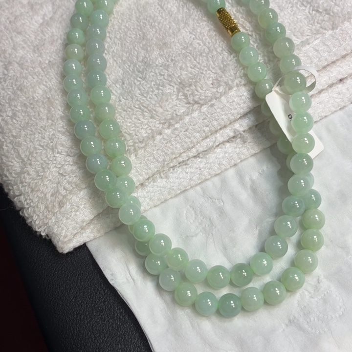 翡翠未镶嵌颈饰翡翠天然A货珠链