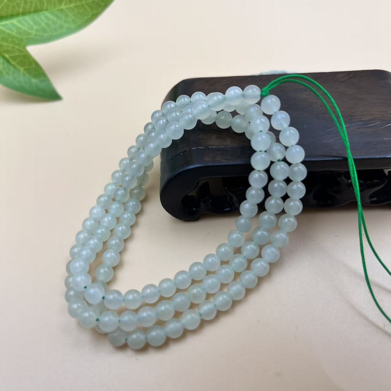 A1539 和田玉珠链  GS3412076