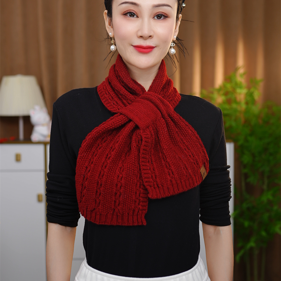 新款时尚百搭针织麻花男女通用加厚羊毛保暖围巾