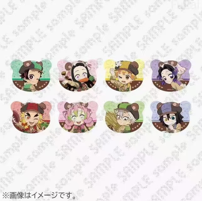 官方正版《鬼灭之刃》秋收季主题熊耳徽章吧唧系列