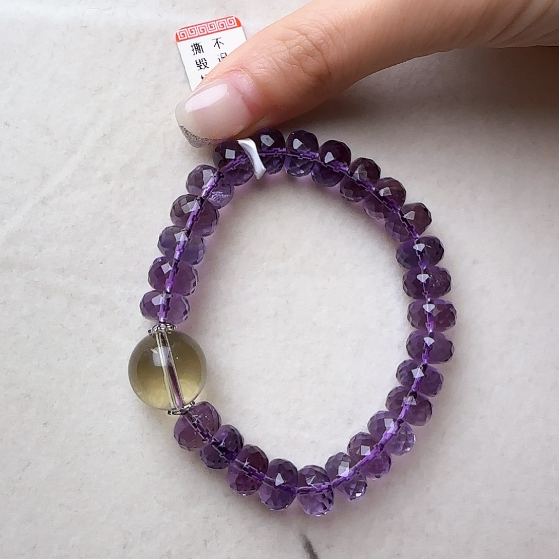 水晶手链未镶嵌大***然大气上档次