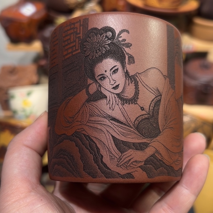 茶杯紫砂宜兴紫砂主人杯