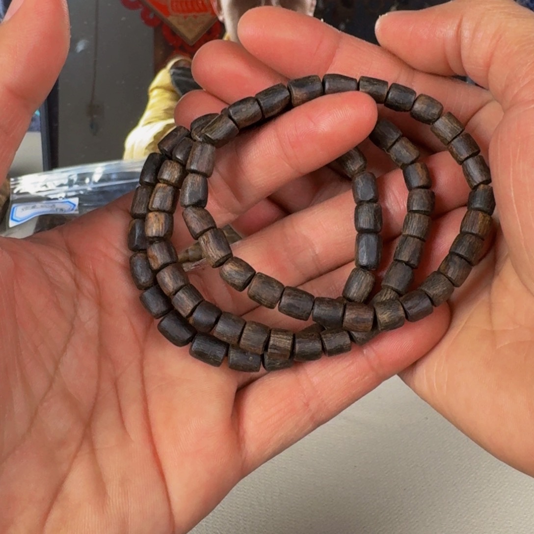 沉香手串白露沉水随形桶珠单圈卡6+保6克多样性发一