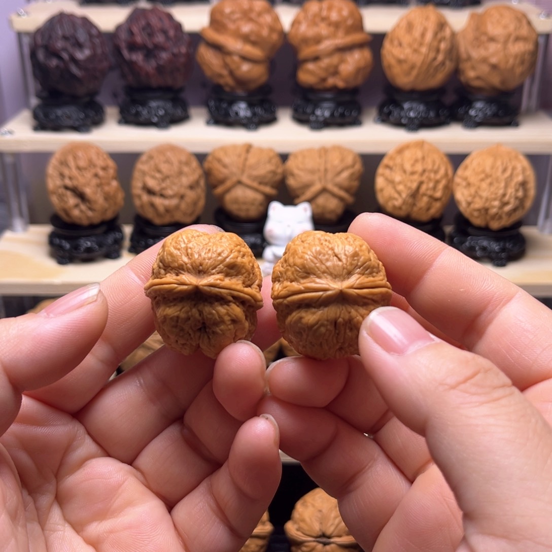 文玩核桃吊坠20w平头蟾32尺