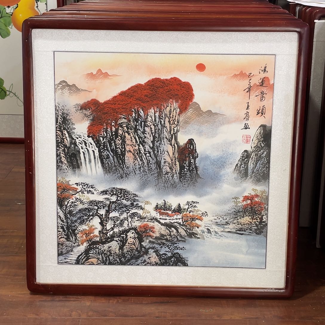 国画带框尺寸63*63厘米