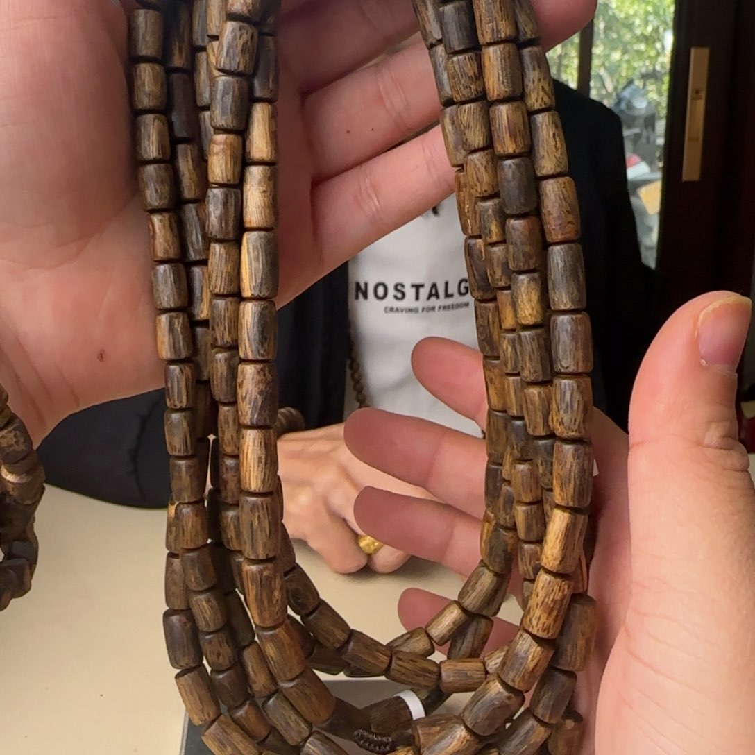 沉香手串白棋桶珠多样性发货1条21克