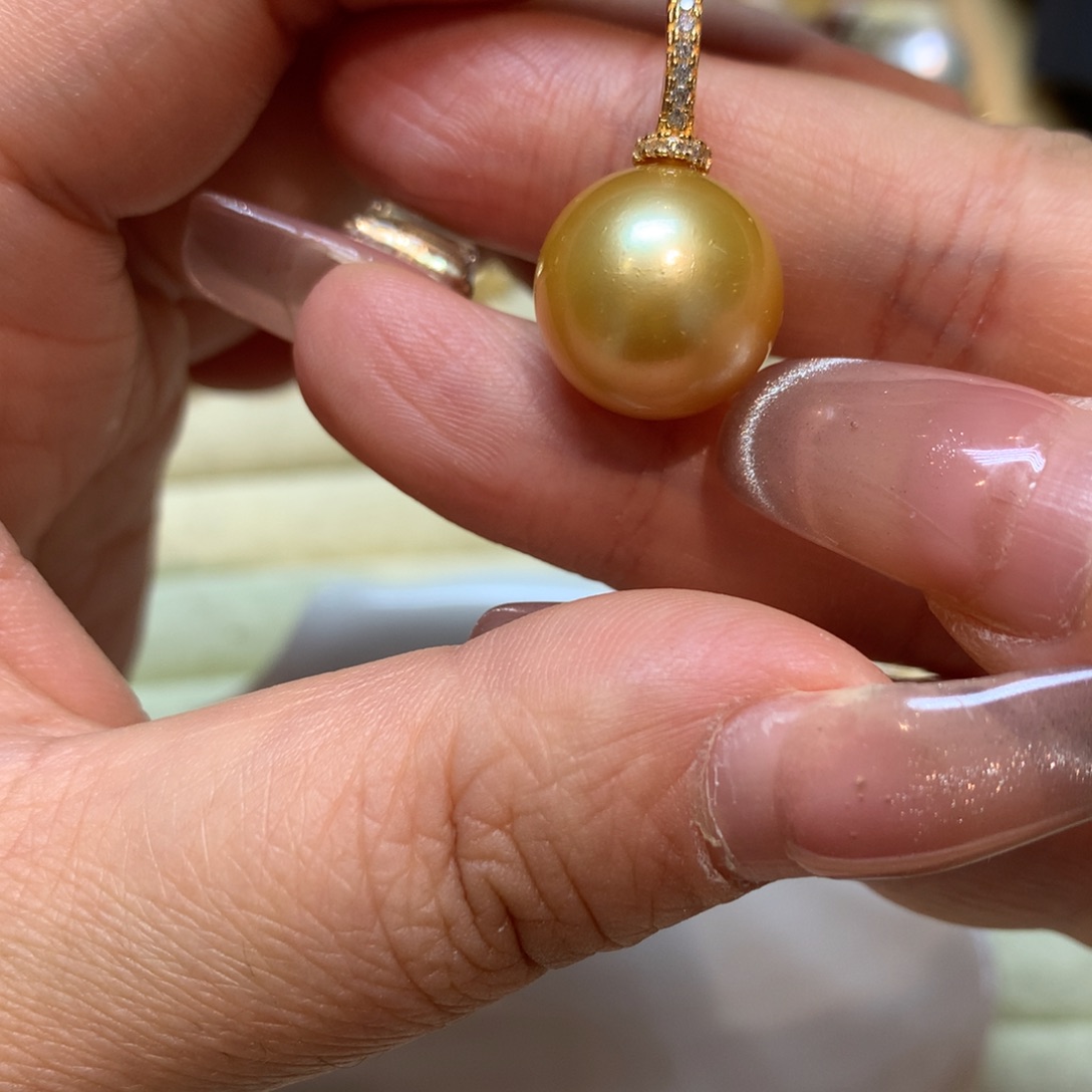 海水珍珠颈饰银S925镶嵌