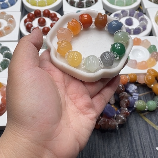 石英质玉（非洲翠）合金时尚简约精美大方