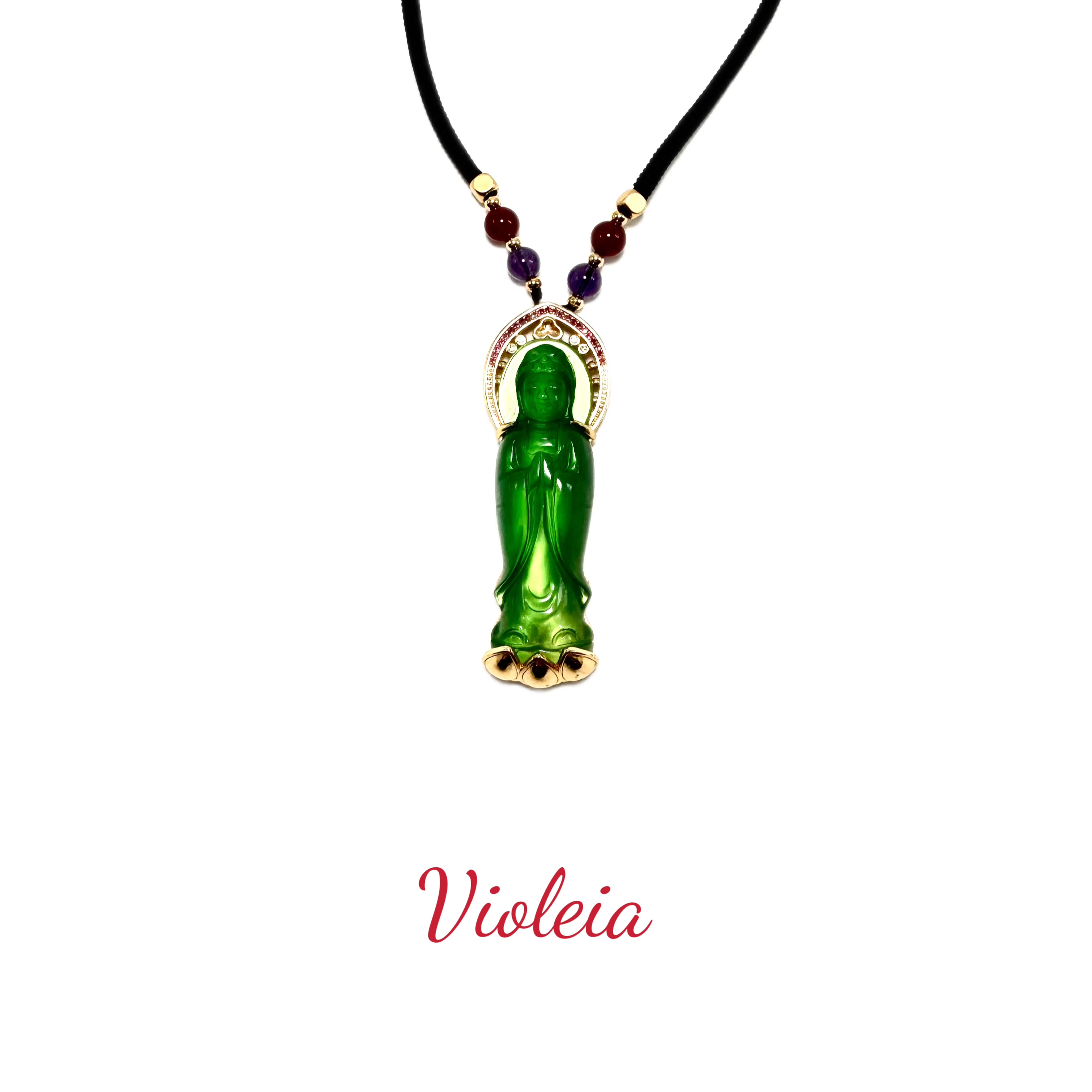 铜合金项链 【观音】Violeia 新中式高级百搭项链~ N006