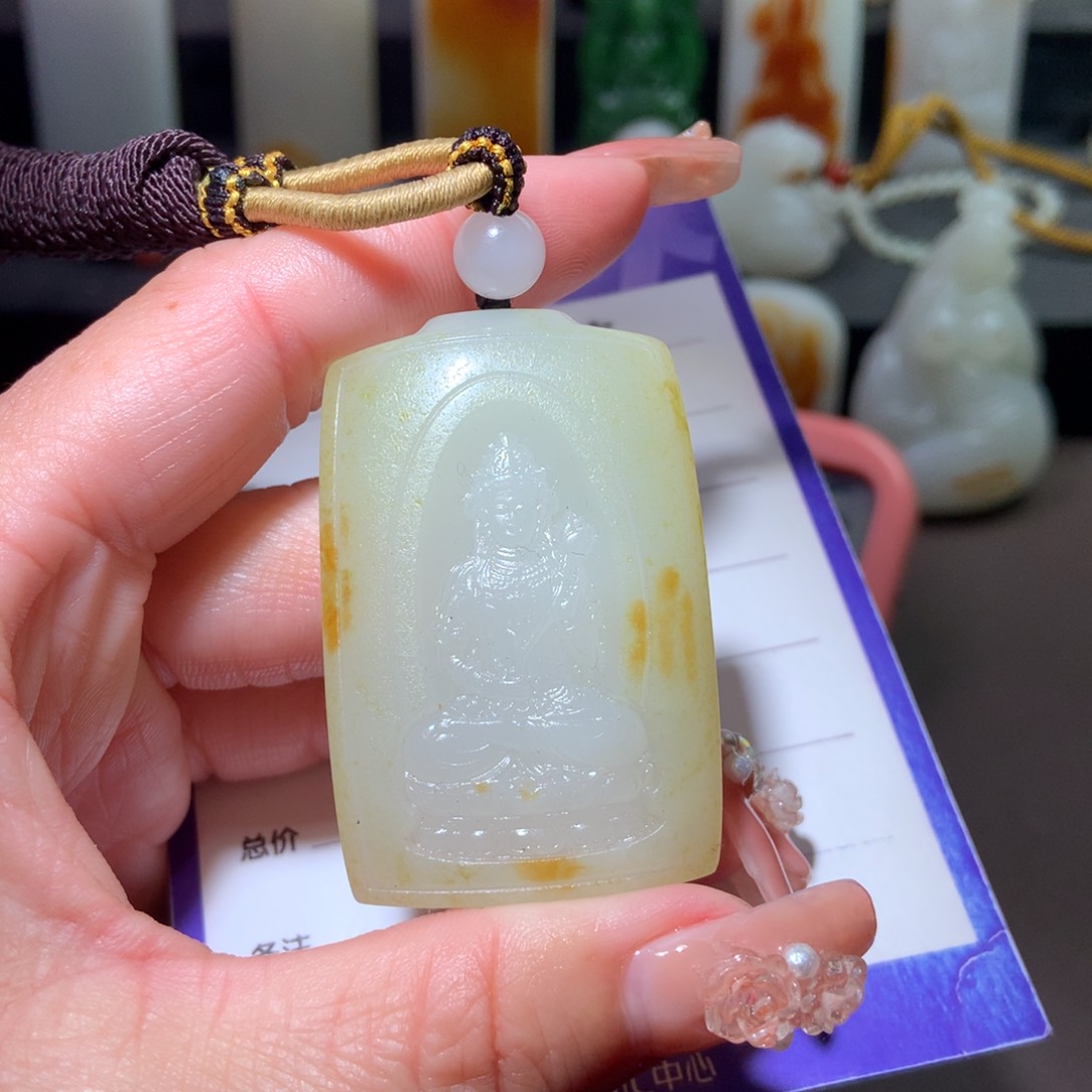 和田玉挂件未镶嵌9****2