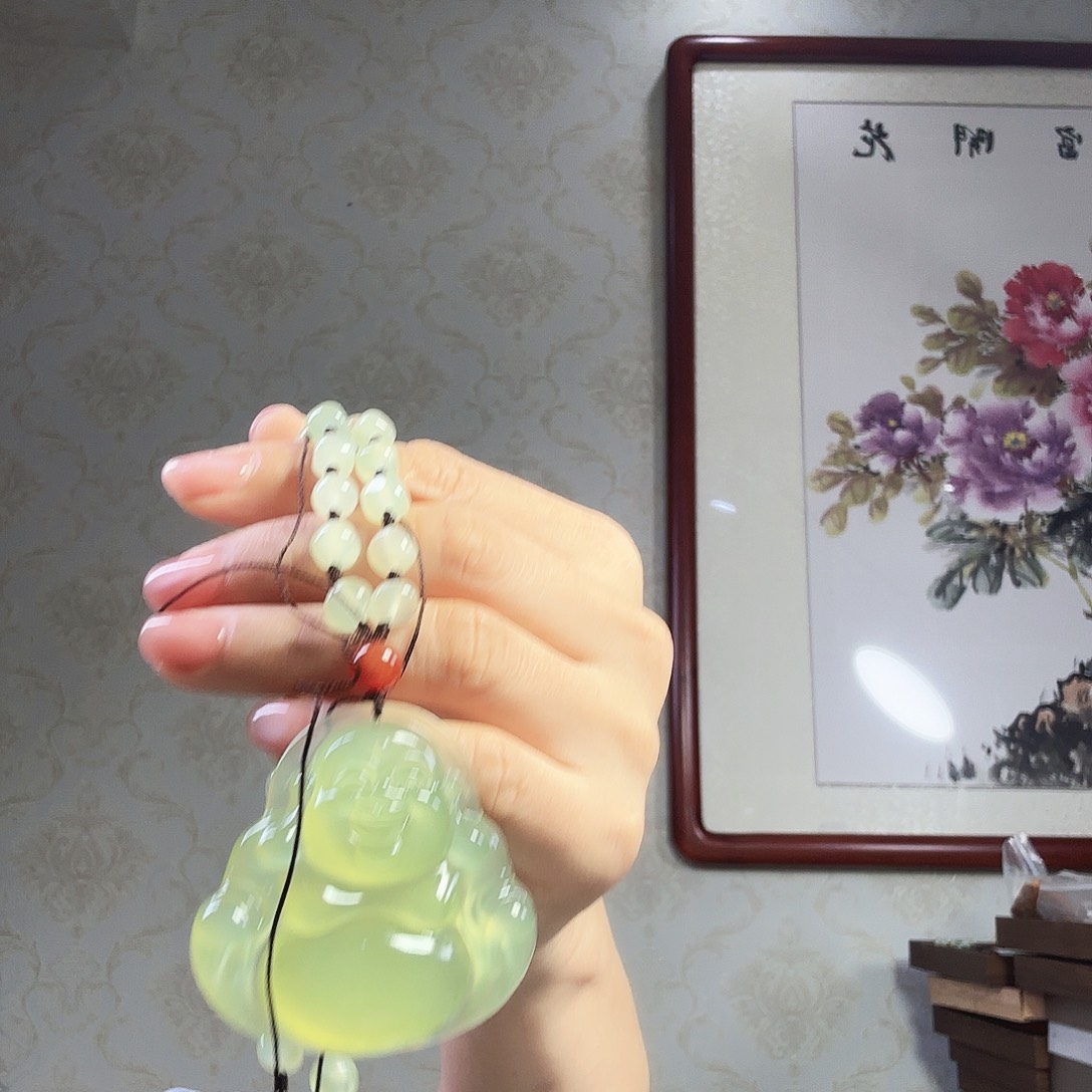 森***林岫玉未镶嵌颈饰纯天然岫玉吊坠玉石