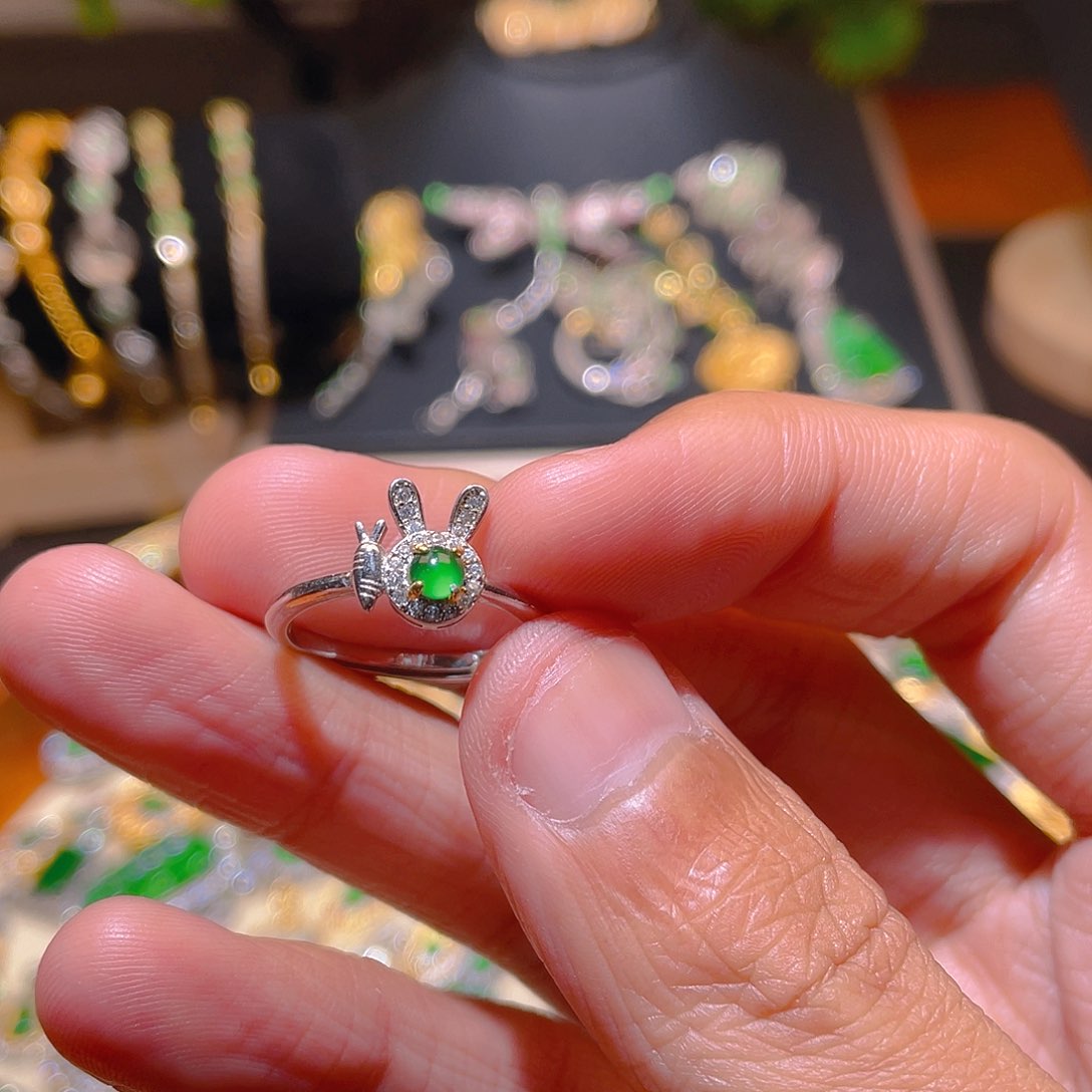 翡翠吊坠(不含链)银S925镶嵌