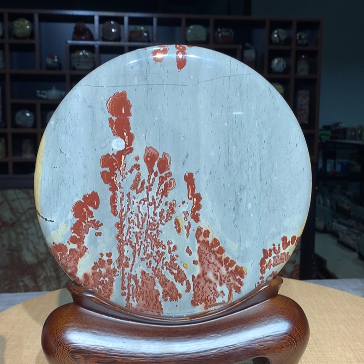 ，广西国画石摆件，收藏观赏