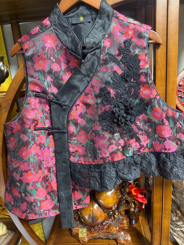 云贵人国风提花马甲5008