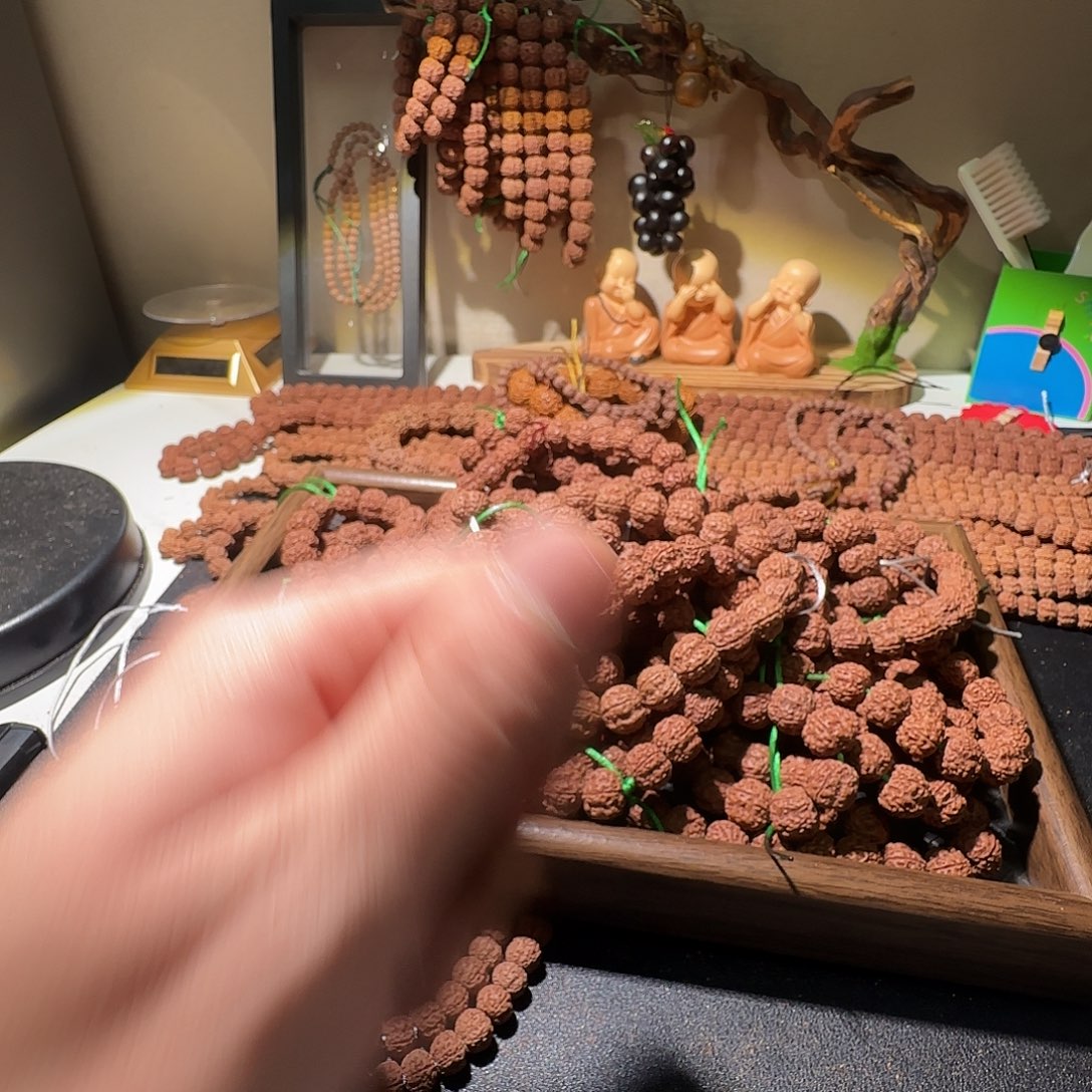 风***墨吊坠金刚菩提佛手