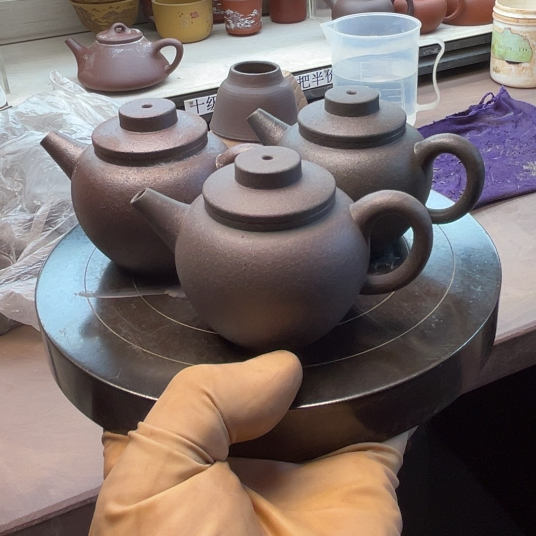 紫砂茶壶定制巨轮珠三把沙漠之舟开样费300