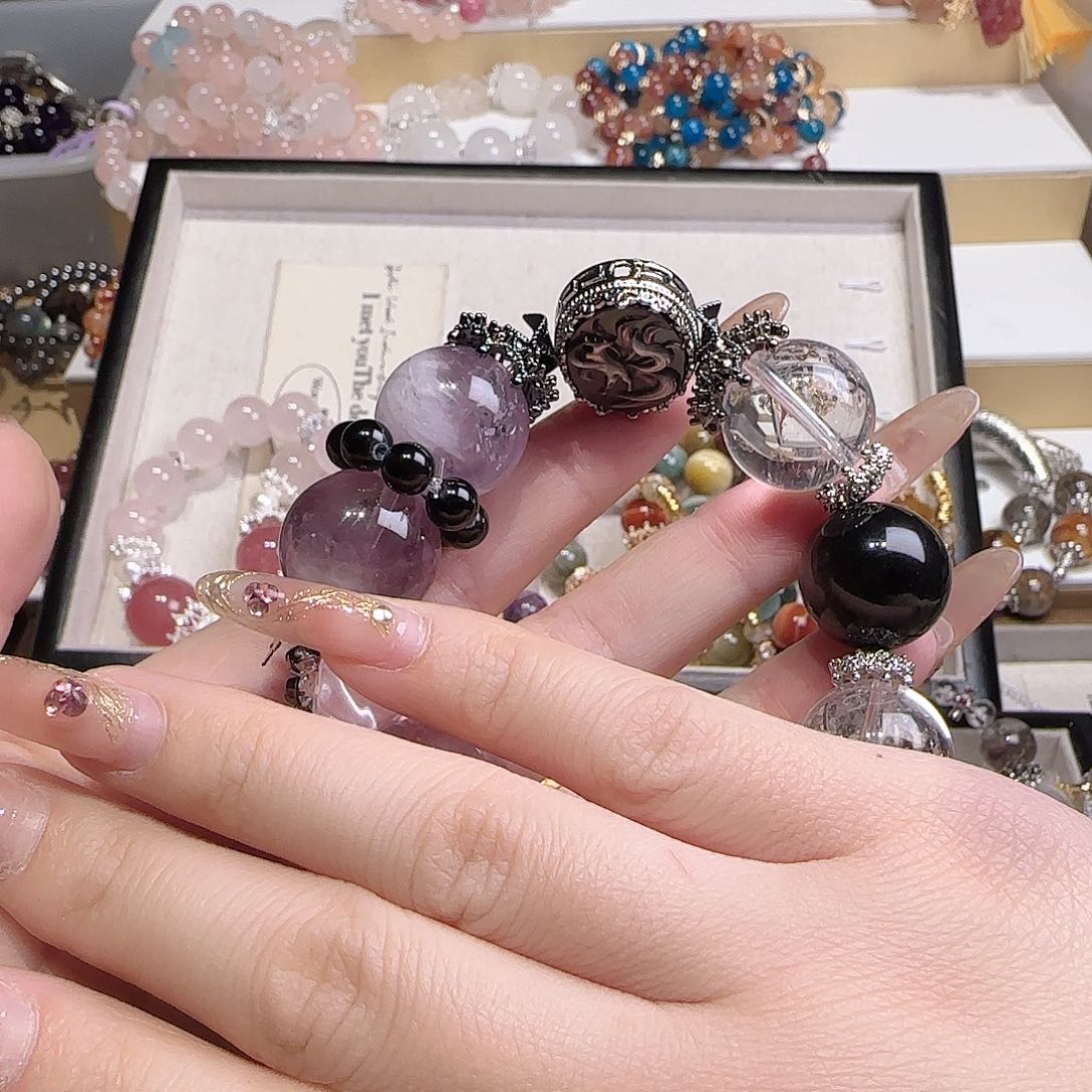 水晶手链未镶嵌小***木吧