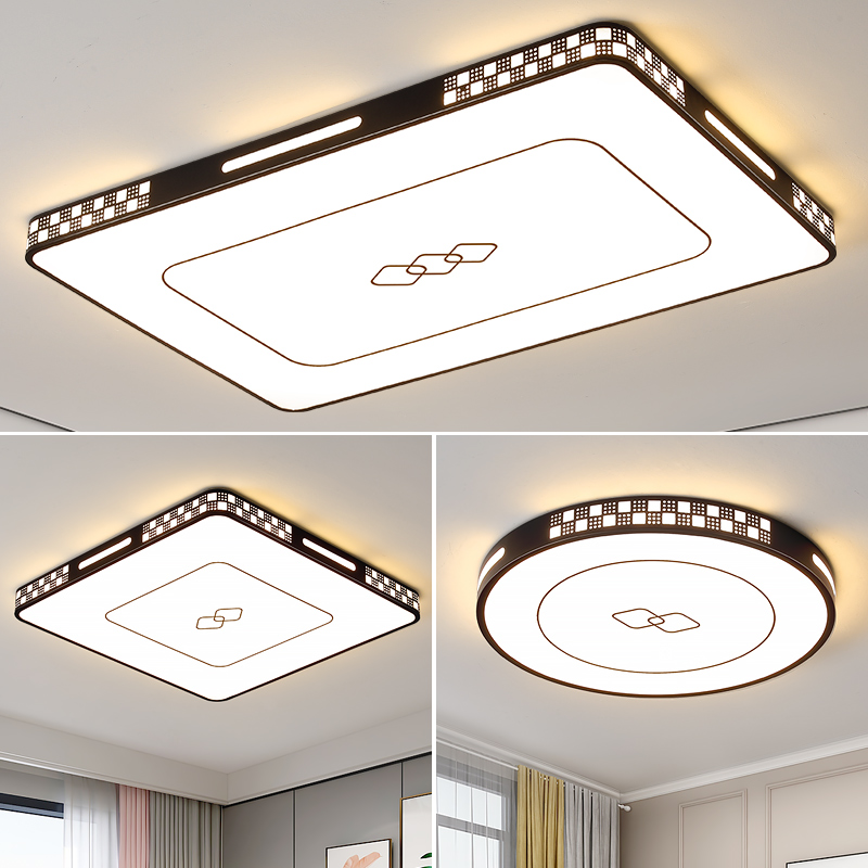 超薄led吸顶灯客厅灯家用长方形大厅卧室餐厅房间灯简约大气书房 