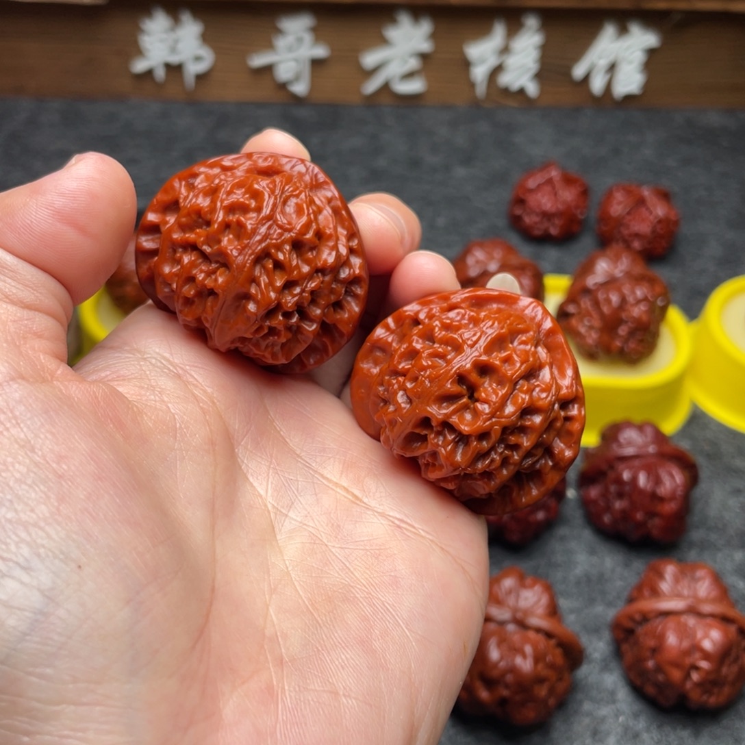 吊坠文玩核桃文玩核桃 手把件 宫灯 41