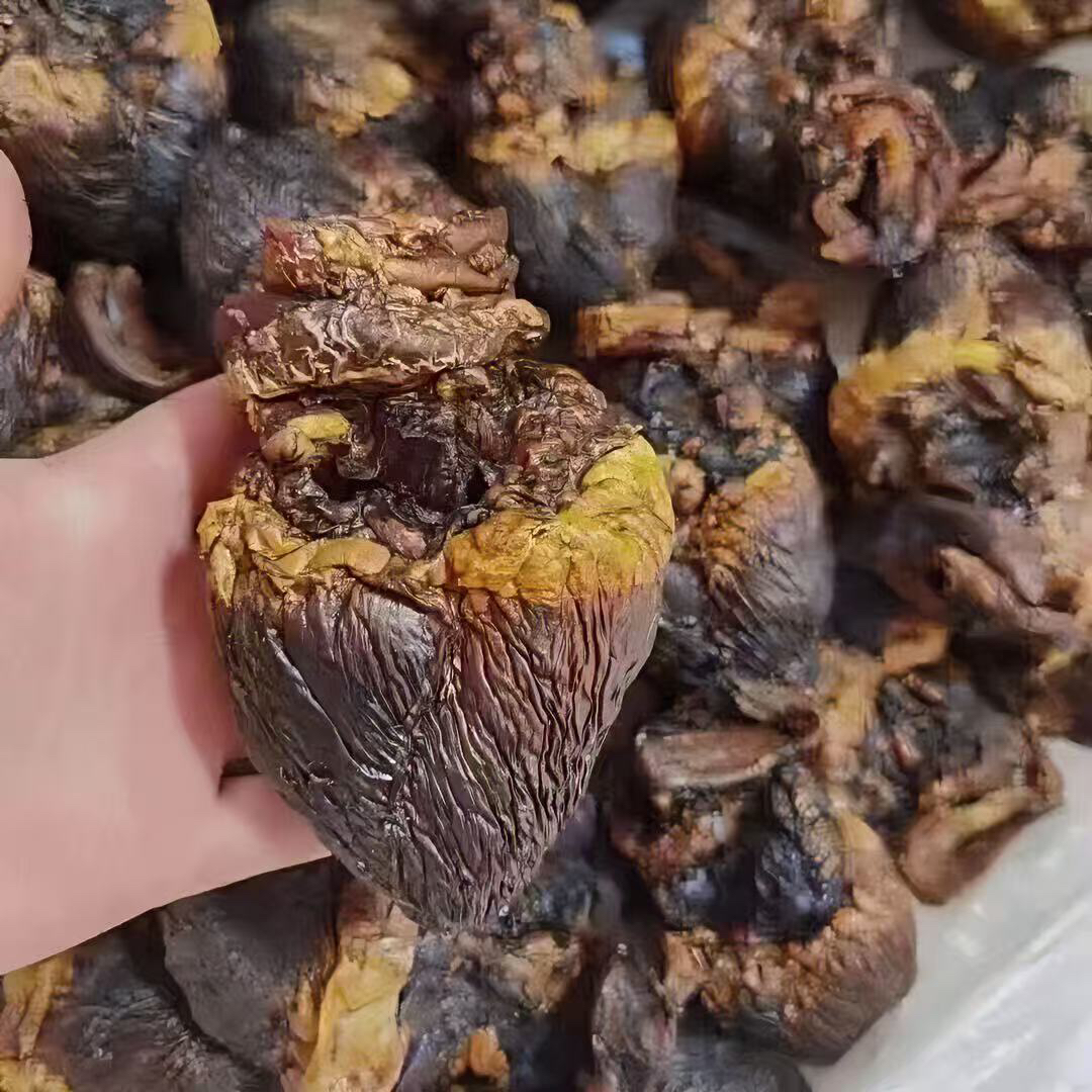干鹿心 鹿心粉 整只鹿心 现场打粉