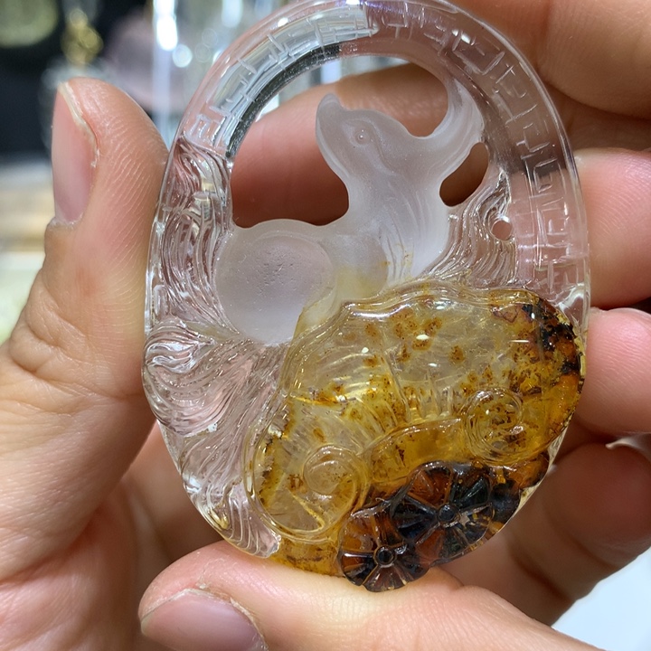 水晶颈饰未镶嵌天然