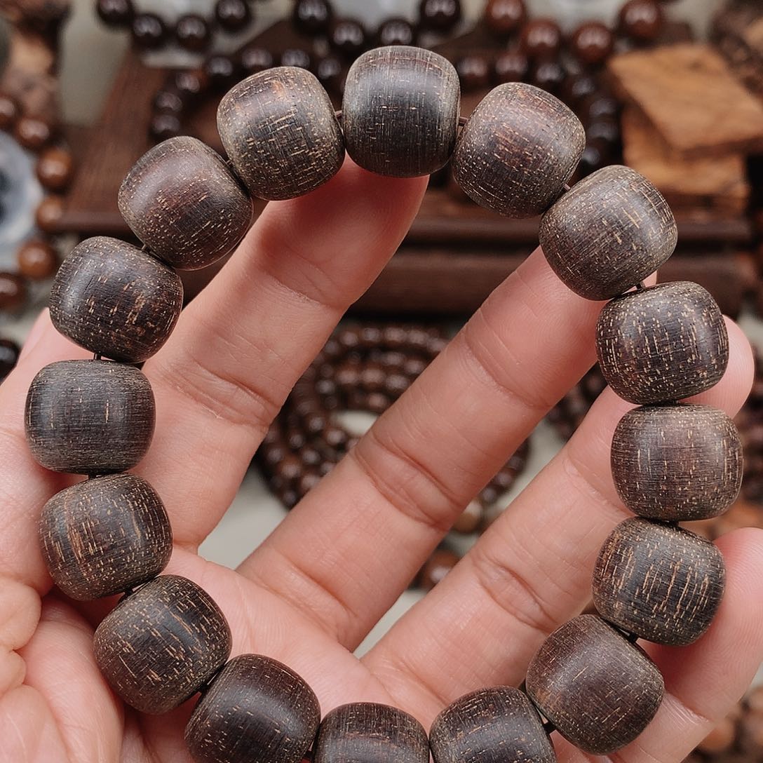 【闪购商品】贡木其他巴贡黑金虎珀13*14粗磨