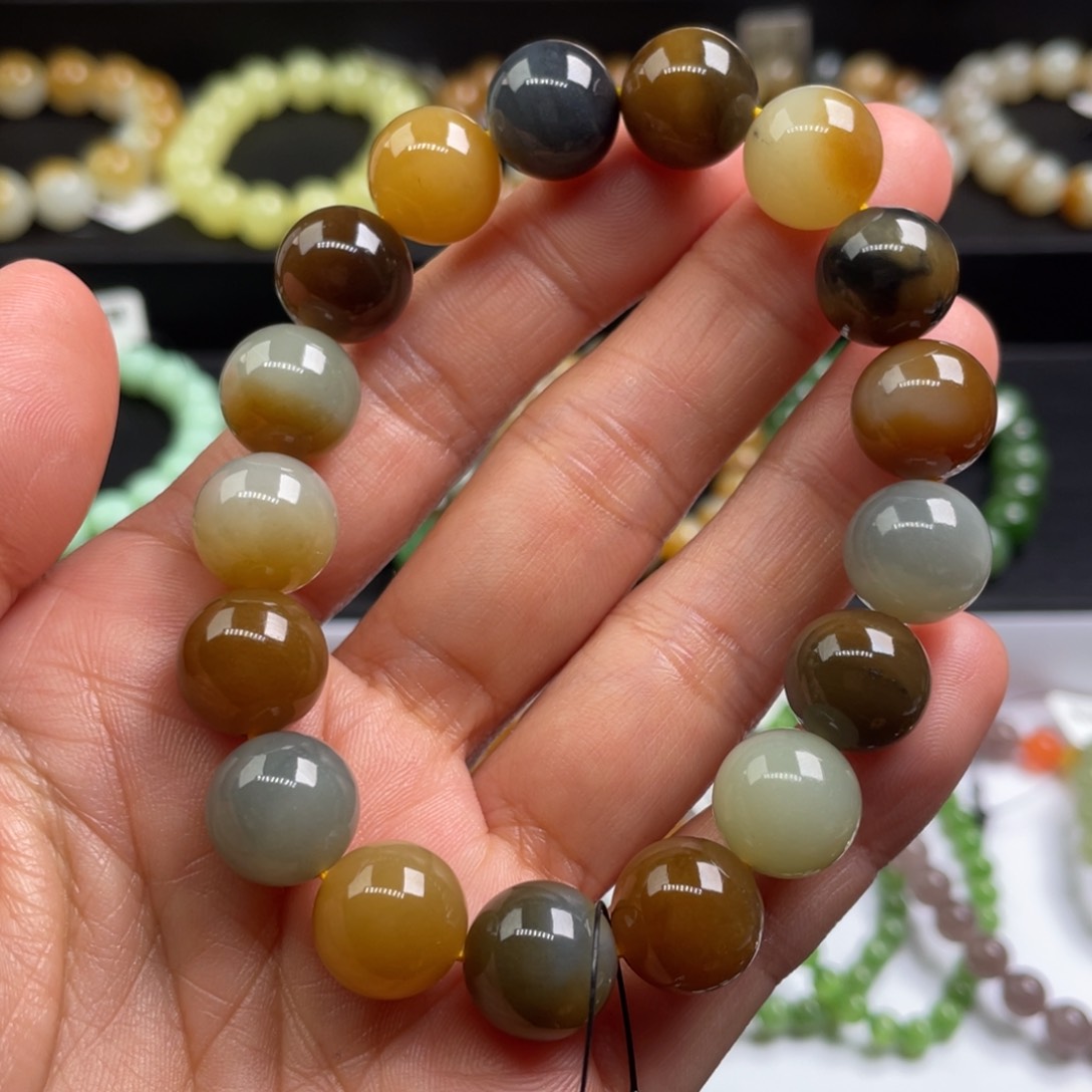 未镶嵌手链和田玉紫*