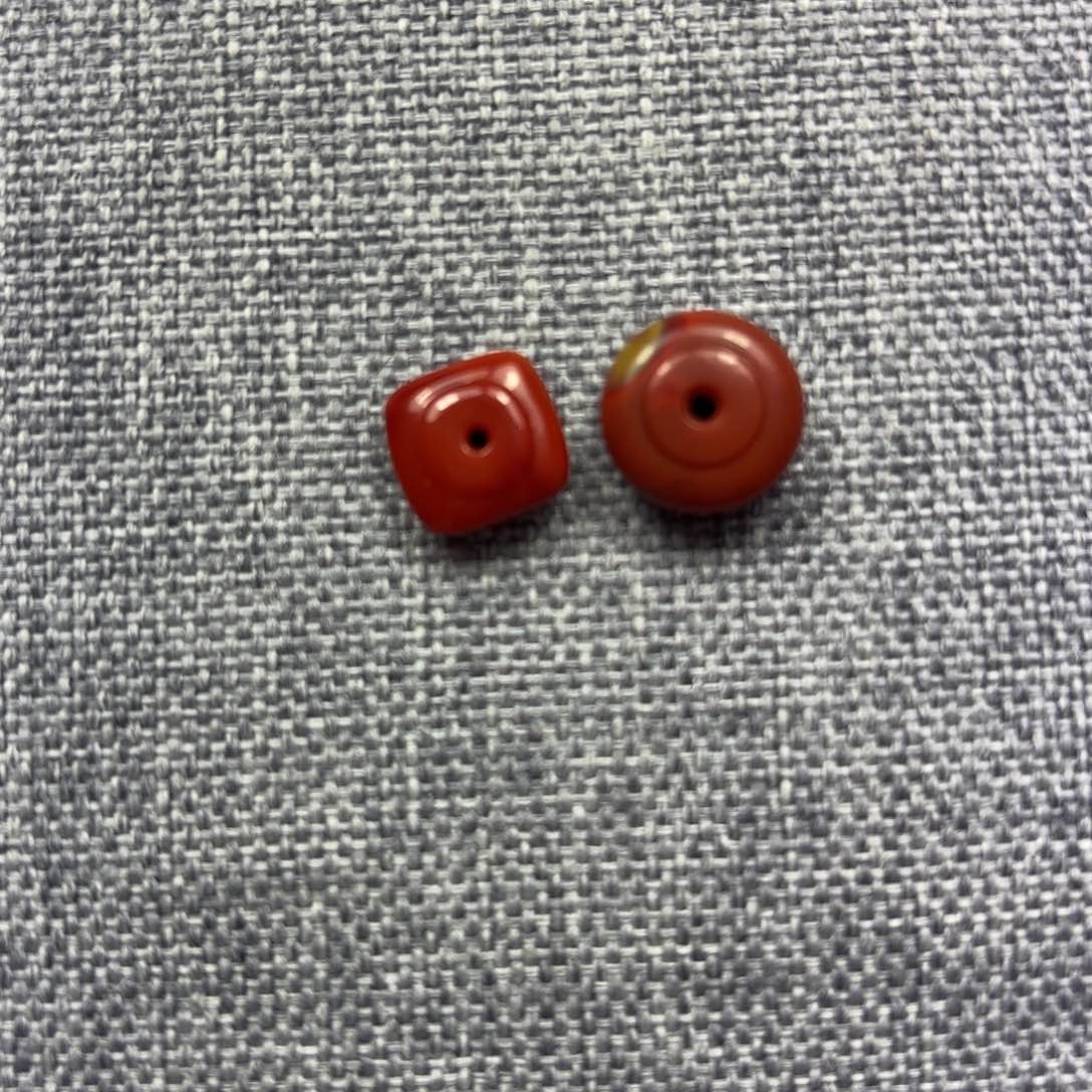 南红玛瑙颈饰合金蝈**号