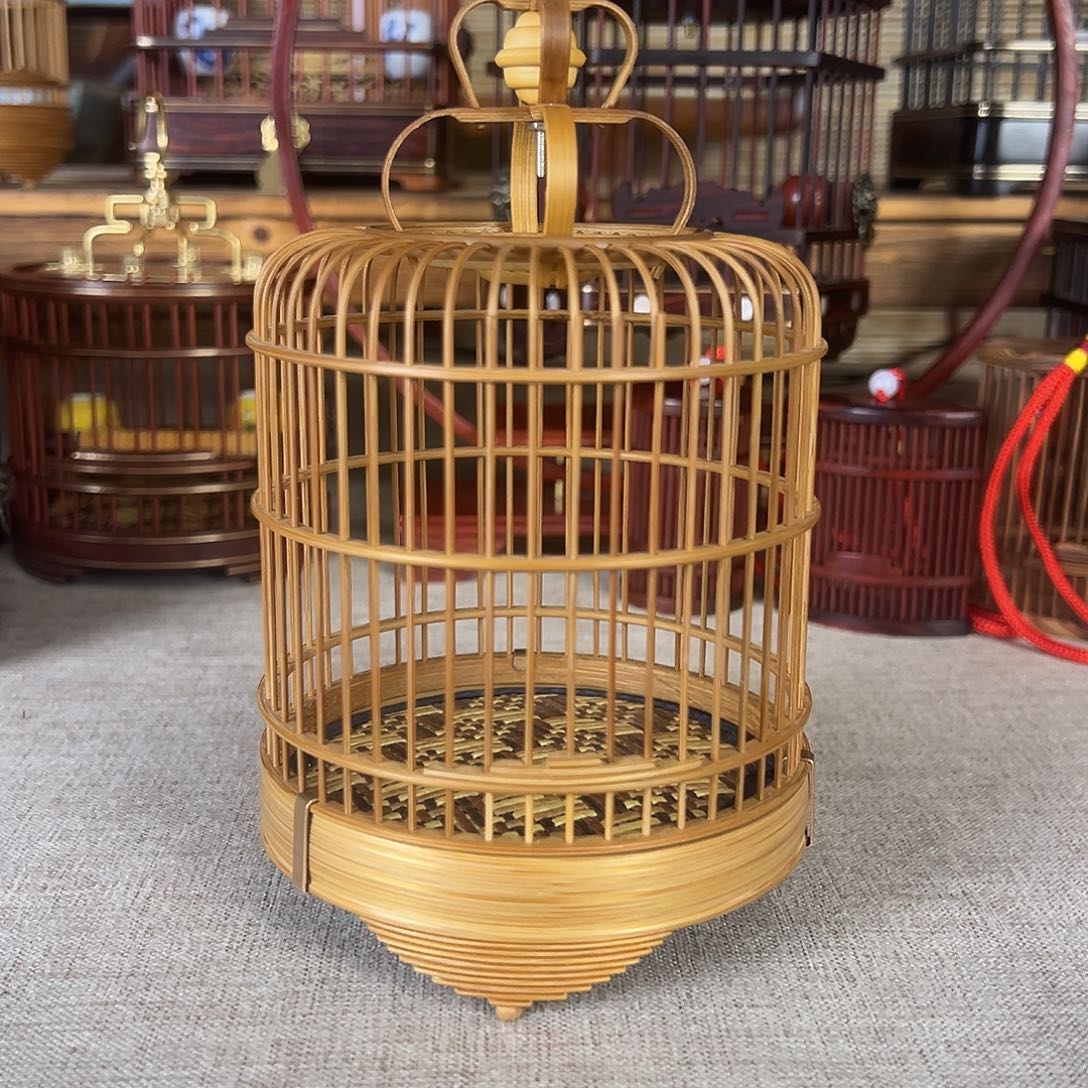 常***帅直径10厘米可拆底板竹子笼一个