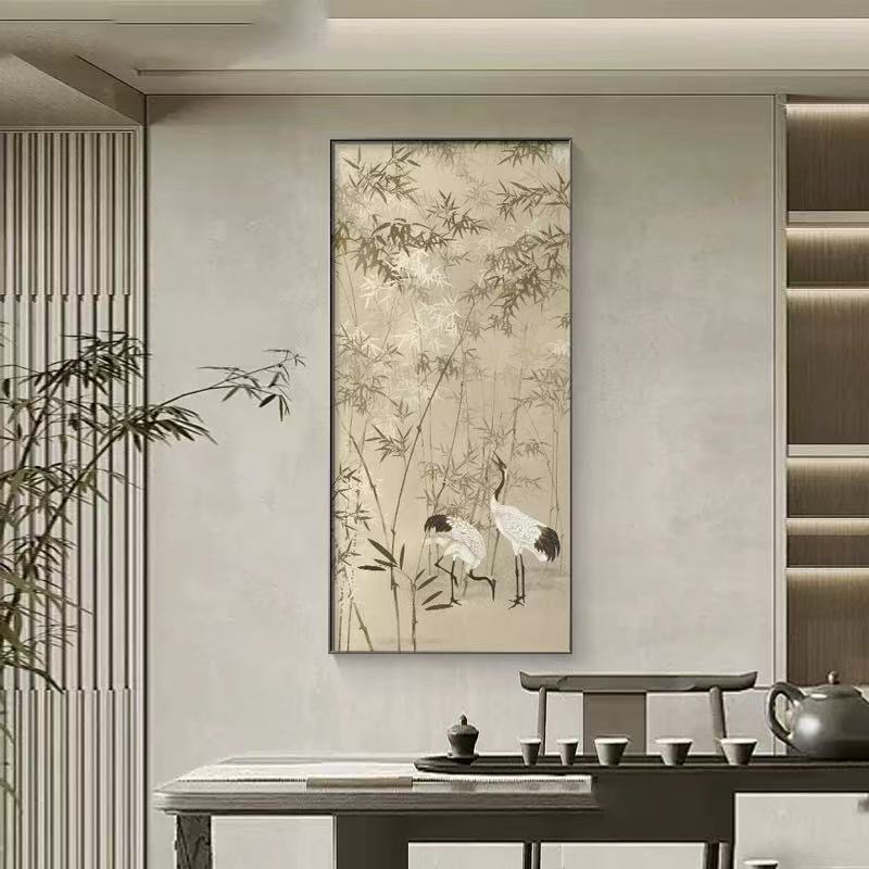 B102(所见即所得)喜上眉梢花鸟挂画客厅玄关茶室餐厅书房装饰画