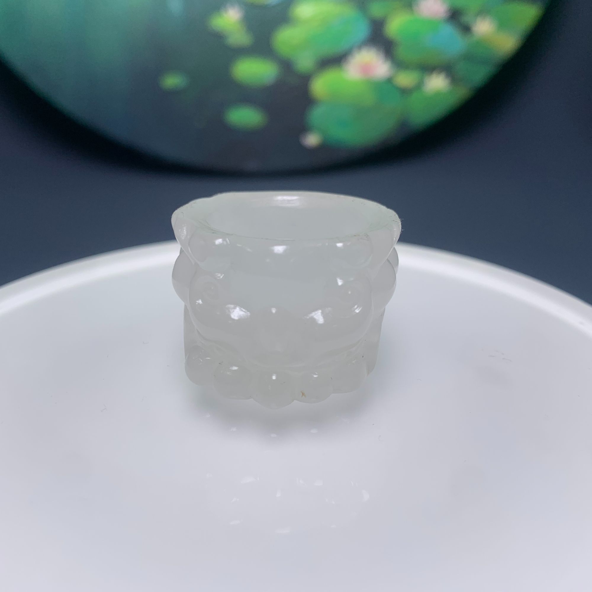 D005珠宝玉石精选和田玉扳指