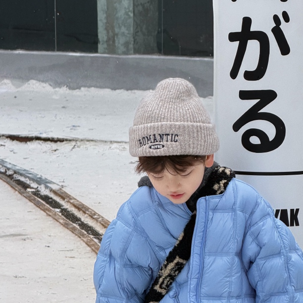 卤蛋童装·ins韩国儿童帽子秋冬针织帽保暖护耳套男女童毛线帽