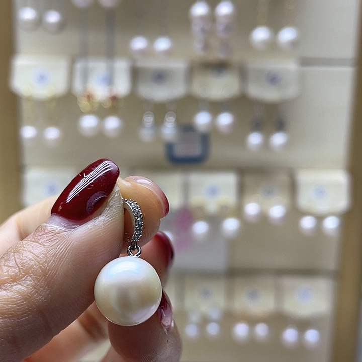 淡水珍珠颈饰银S925镶嵌