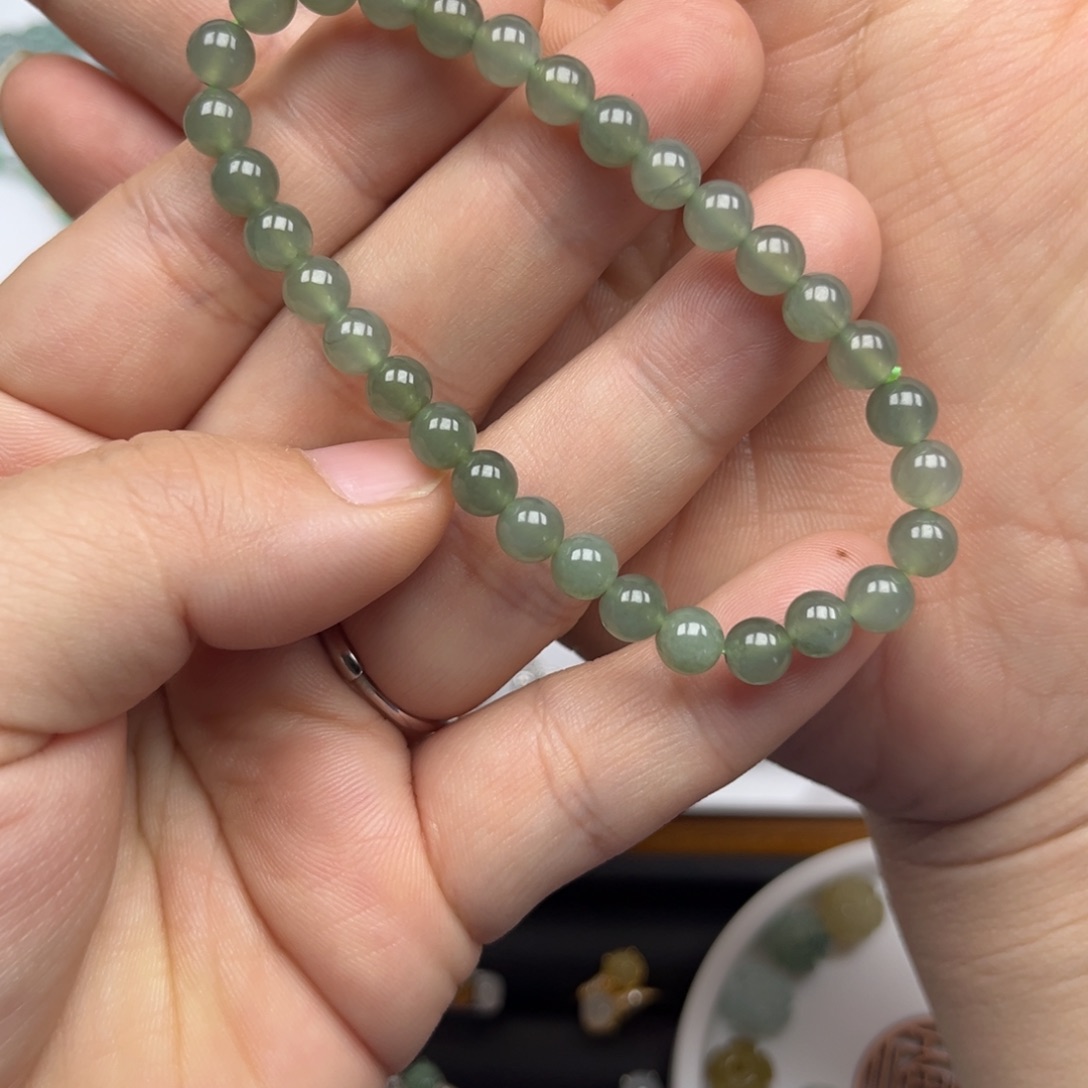 翡翠未镶嵌手链翡翠6