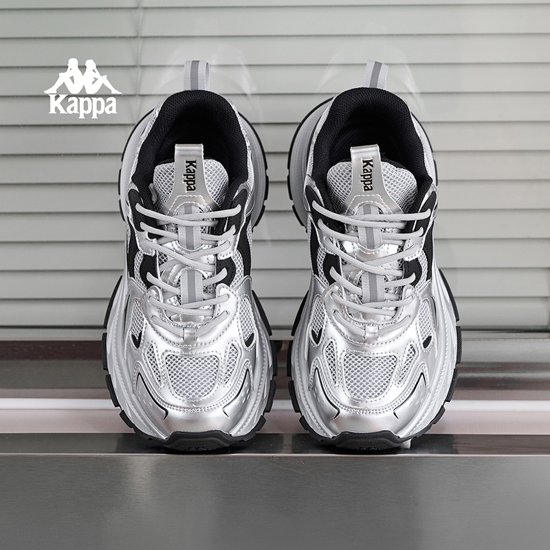 Kappa卡帕时尚老爹鞋女爆款厚底潮鞋百搭运动休闲鞋子K0F25MC41CJ